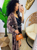 Maxi cardigan a fantasia