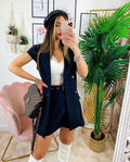 Completo Short e Smanicato Nero