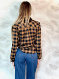 Camicia a quadri Camel black