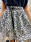 Gonna con balza e cuori