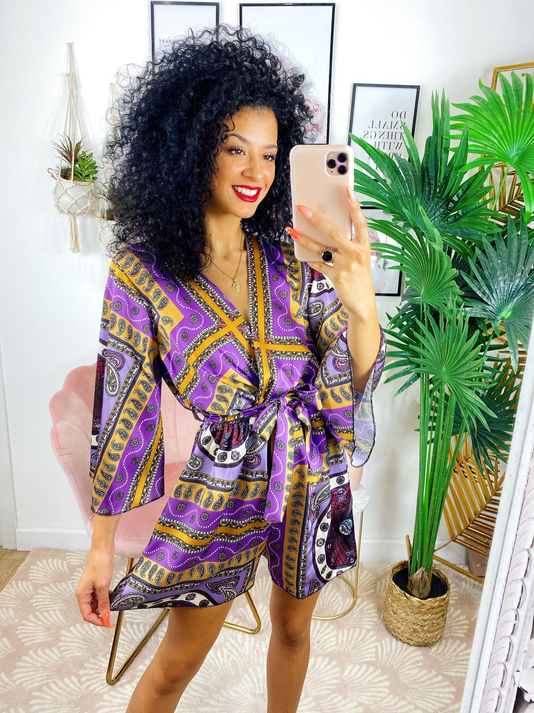 Tutina a kimono lilla