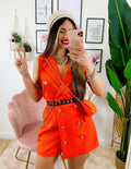 Tutina a Blazer con borsetta arancio