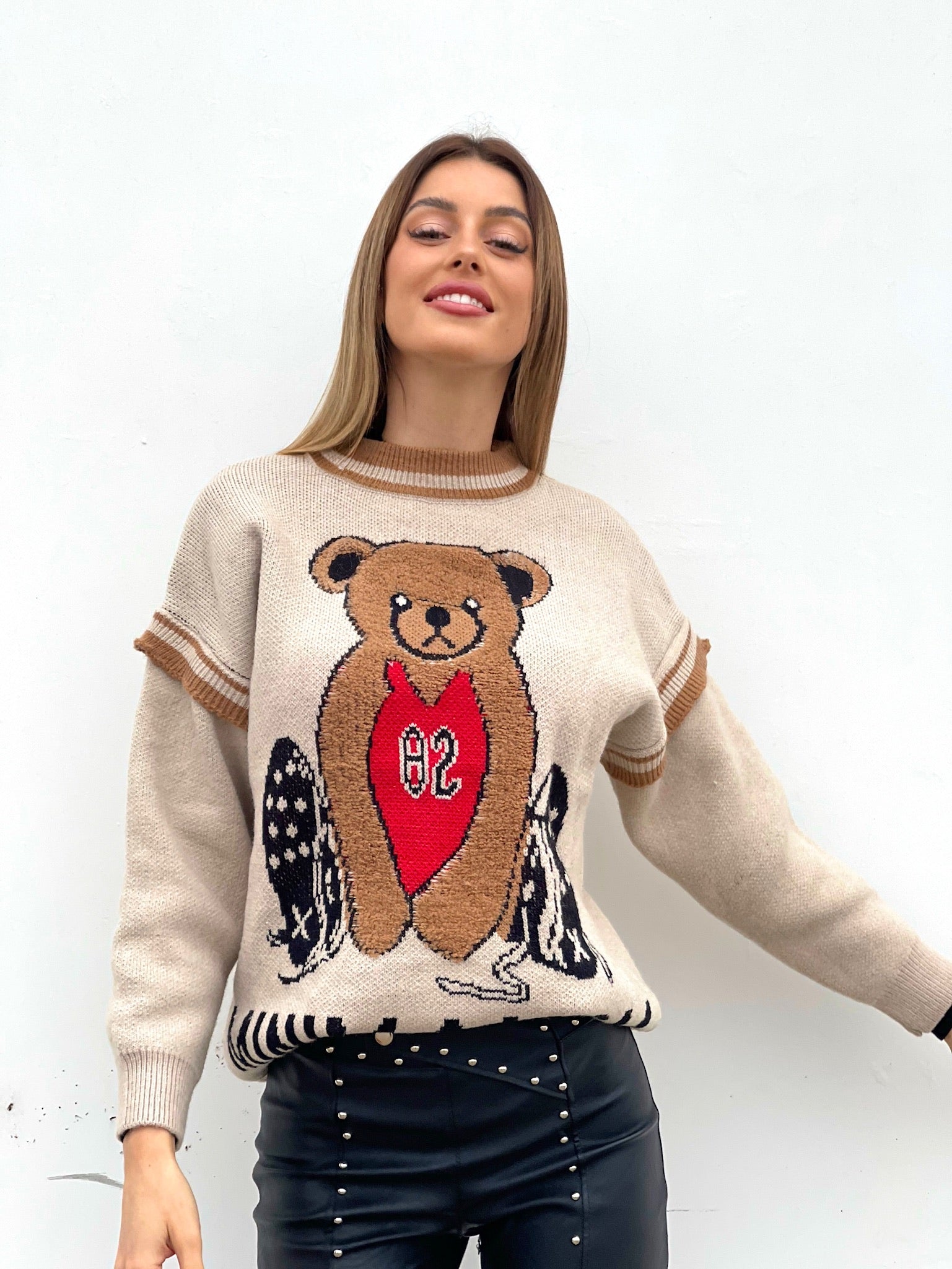Maglione Teddy Soft Camel