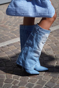 Stivale jeans tacco comodo