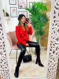 Blazer con bottoni Rosso