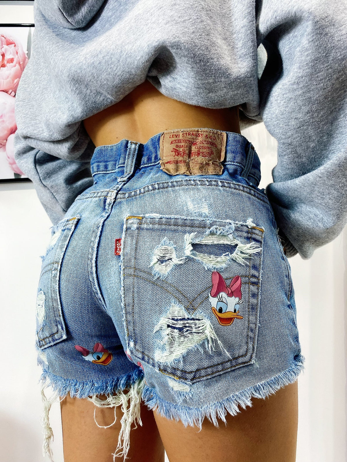 Short Levi’s Vintage con stampa Paperina bagno medio/chiaro