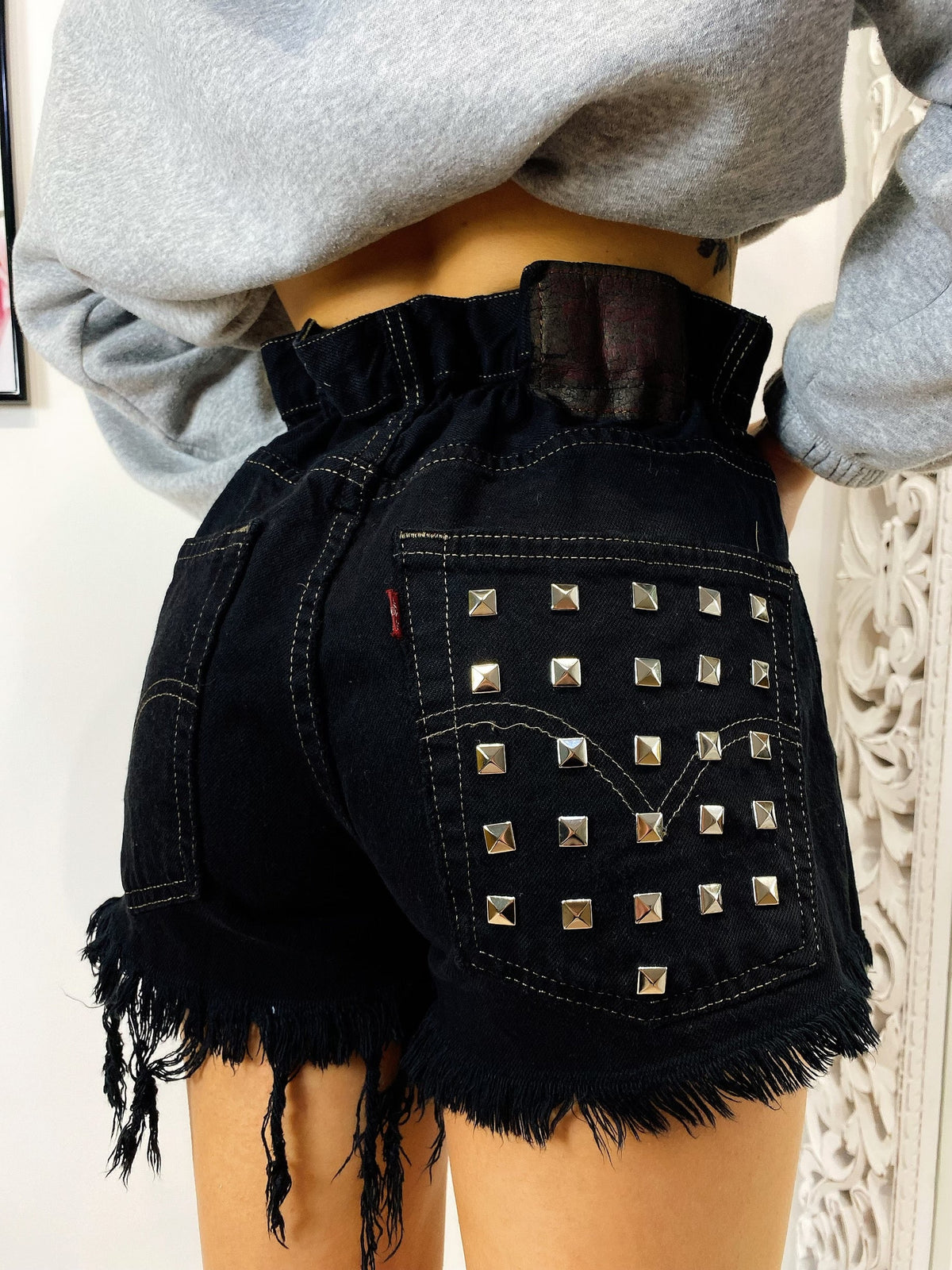 Short Levi’s Vintage con Borchie Nero