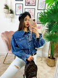 Giacca di jeans con elastico