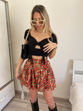 Top Nero con incroci