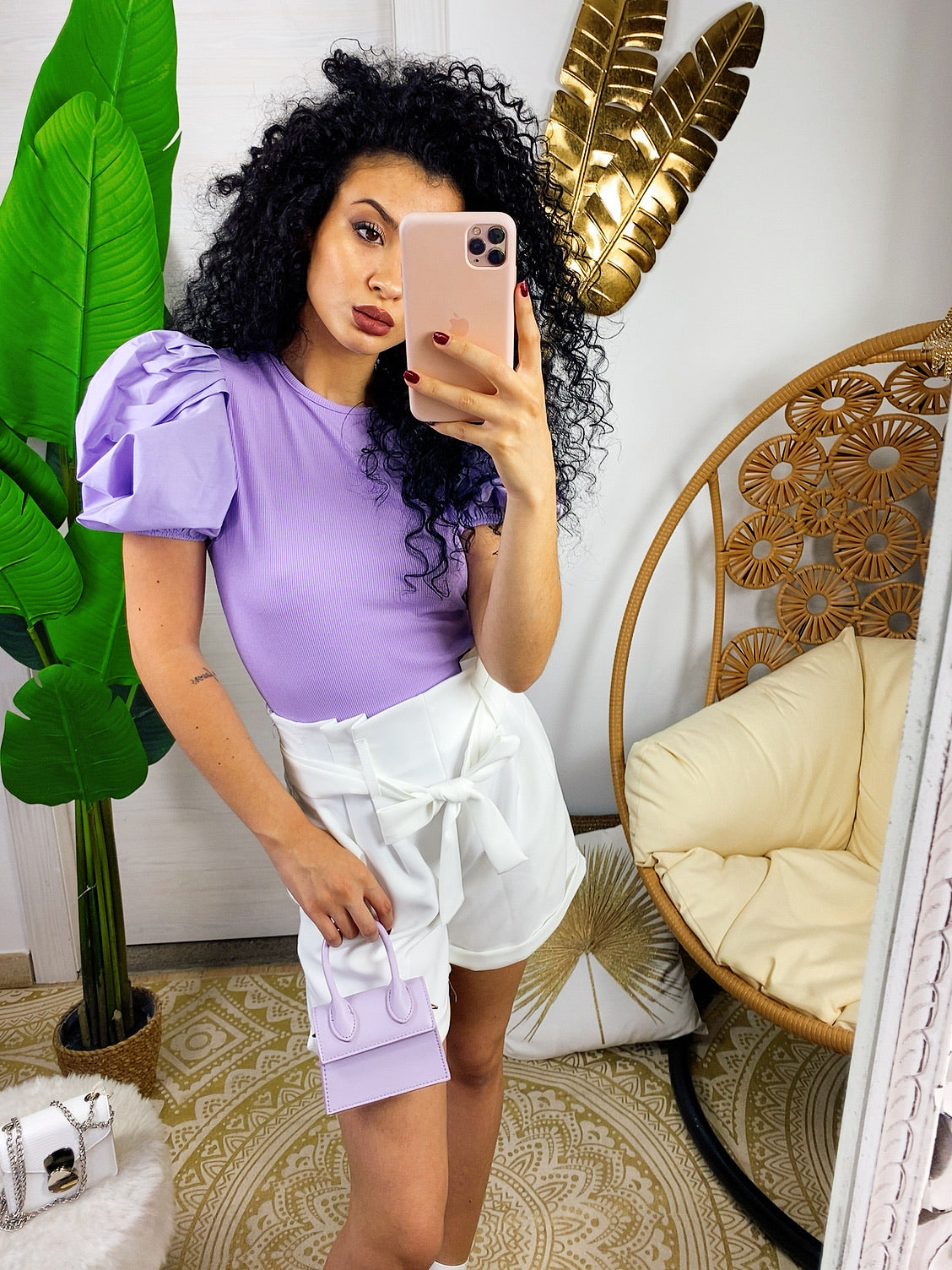 Short con fiocco