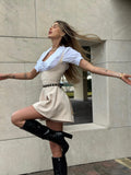 Salopette beige