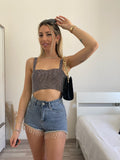 Top luxsequin nero