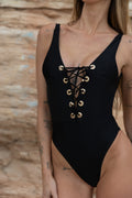 Body intero con anelli e lacci