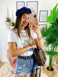 T-shirt con stampa Travel