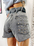 Short Levi’s Vintage con Borchie bagno grigio
