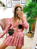 Completo Giacca Corta e Gonna Rosa