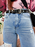 Jeans boyfriend zampa larga con maxi spacchi