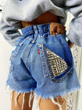 Short Levi’s Vintage bagno medio con borchie