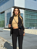 Blazer Nero con Borsetta