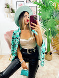 Giacca con Cuori base Verde