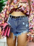 Short jeans sfrangiato