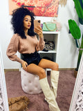 Maglione a trecce nude