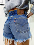 Short Levi’s Vintage bagno medio con strappi