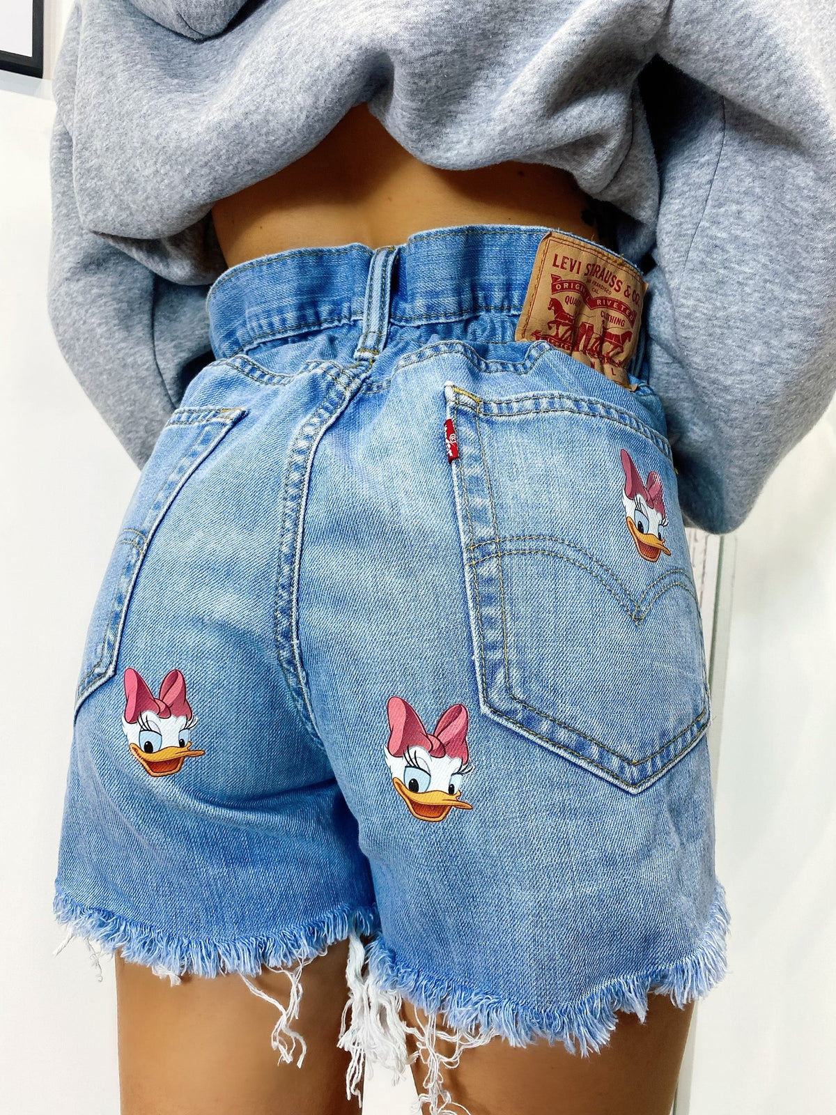 Short Levi’s Vintage con stampa paperina bagno medio chiaro