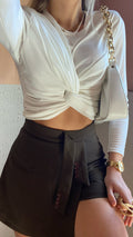 Top con nodo bianco