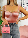 Body rosa con catena