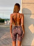 Tuta animalier schiena aperta
