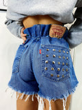 Short Levi’s Vintage con Borchie bagno medio