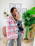 Giacca a quadri Rosa