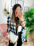 Giacca a quadri Black/white