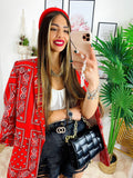 Giacca effetto bandana Rossa