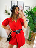 Tutina rossa con borsetta