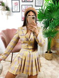 Completo Giacca Corta e Gonna Giallo