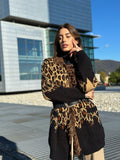 Cardigan animalier