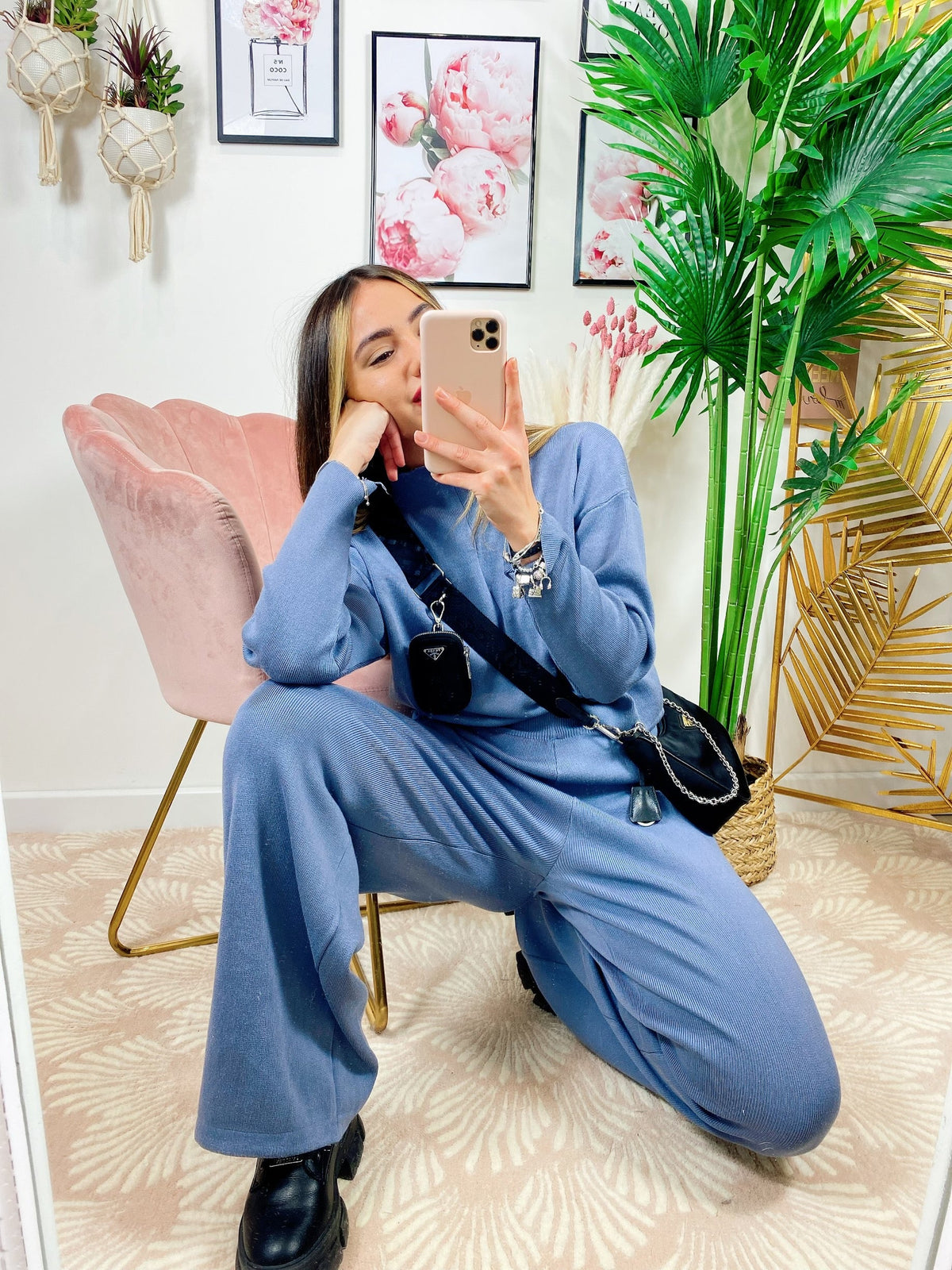 Completo Maglia e pantalone quality Azzurro