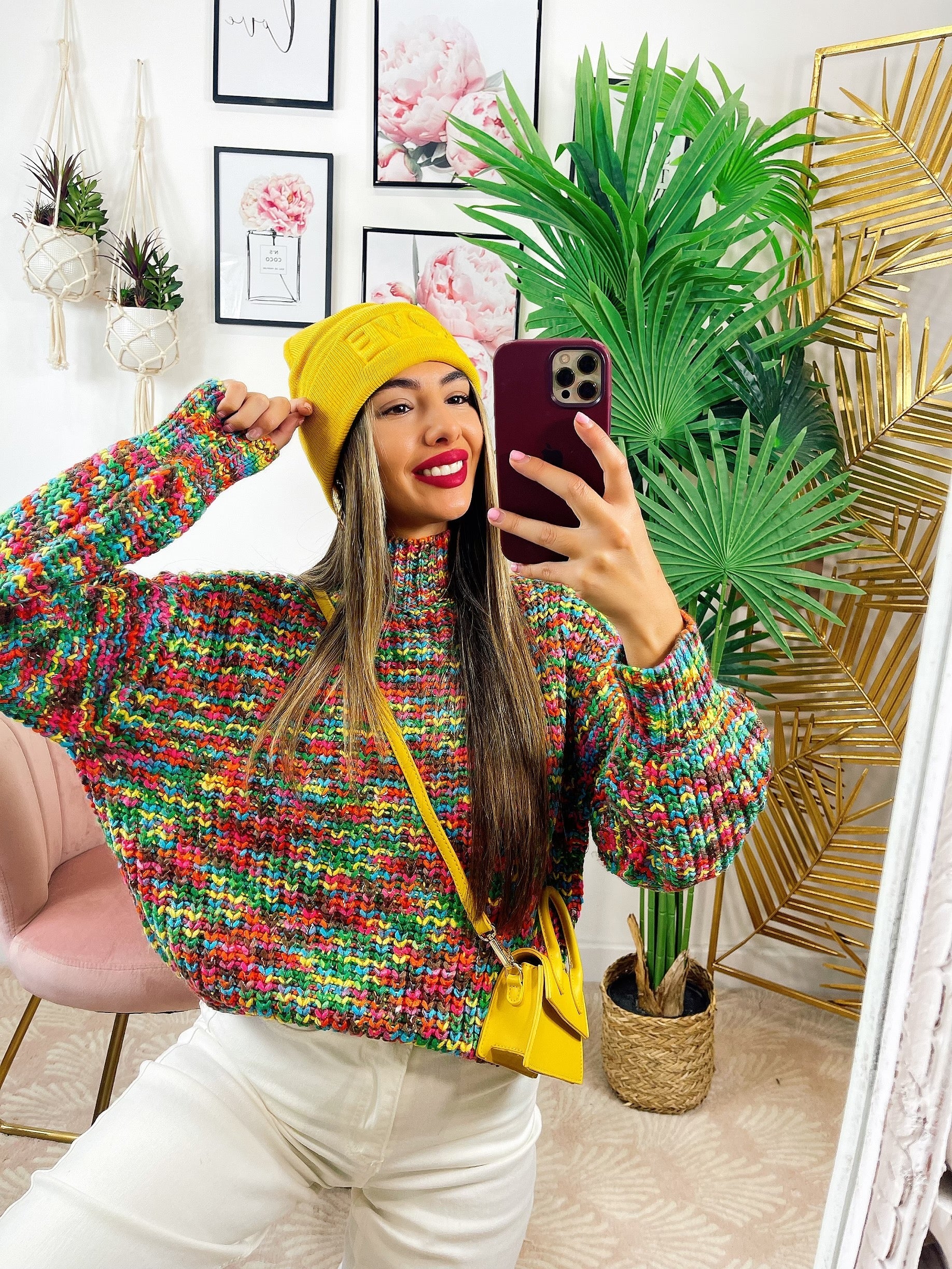 Maglione influencer dettaglio verde