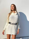 Maxi maglione panna