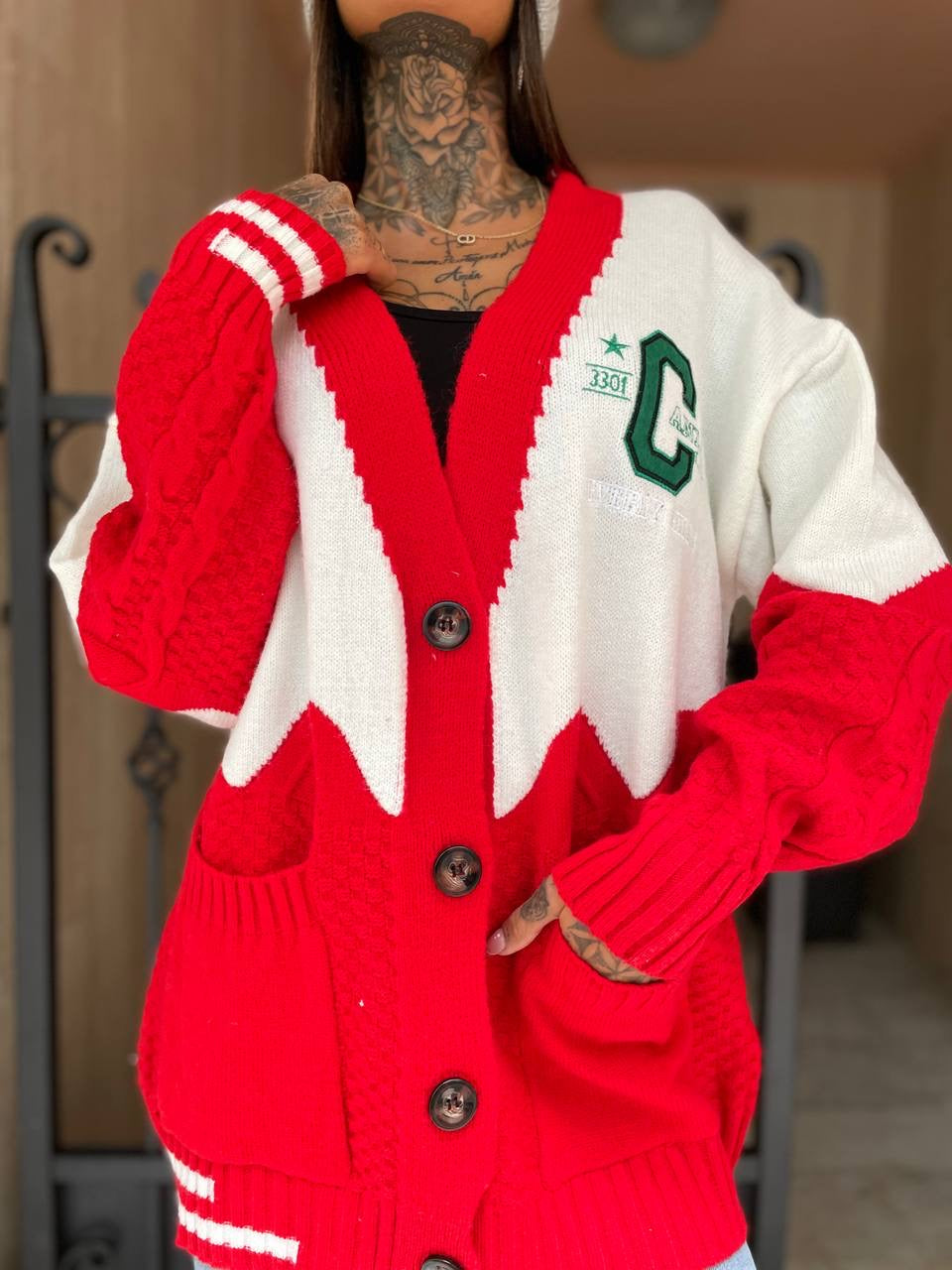Maglione California rosso