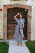 Kimono etnico dettagli oro