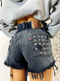 Short Levi’s Vintage con Borchie grigio