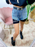 Short di jeans con leggins