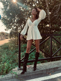 Abito mon paris con scollo a V