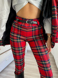 Set giacca e pantalone scozzese