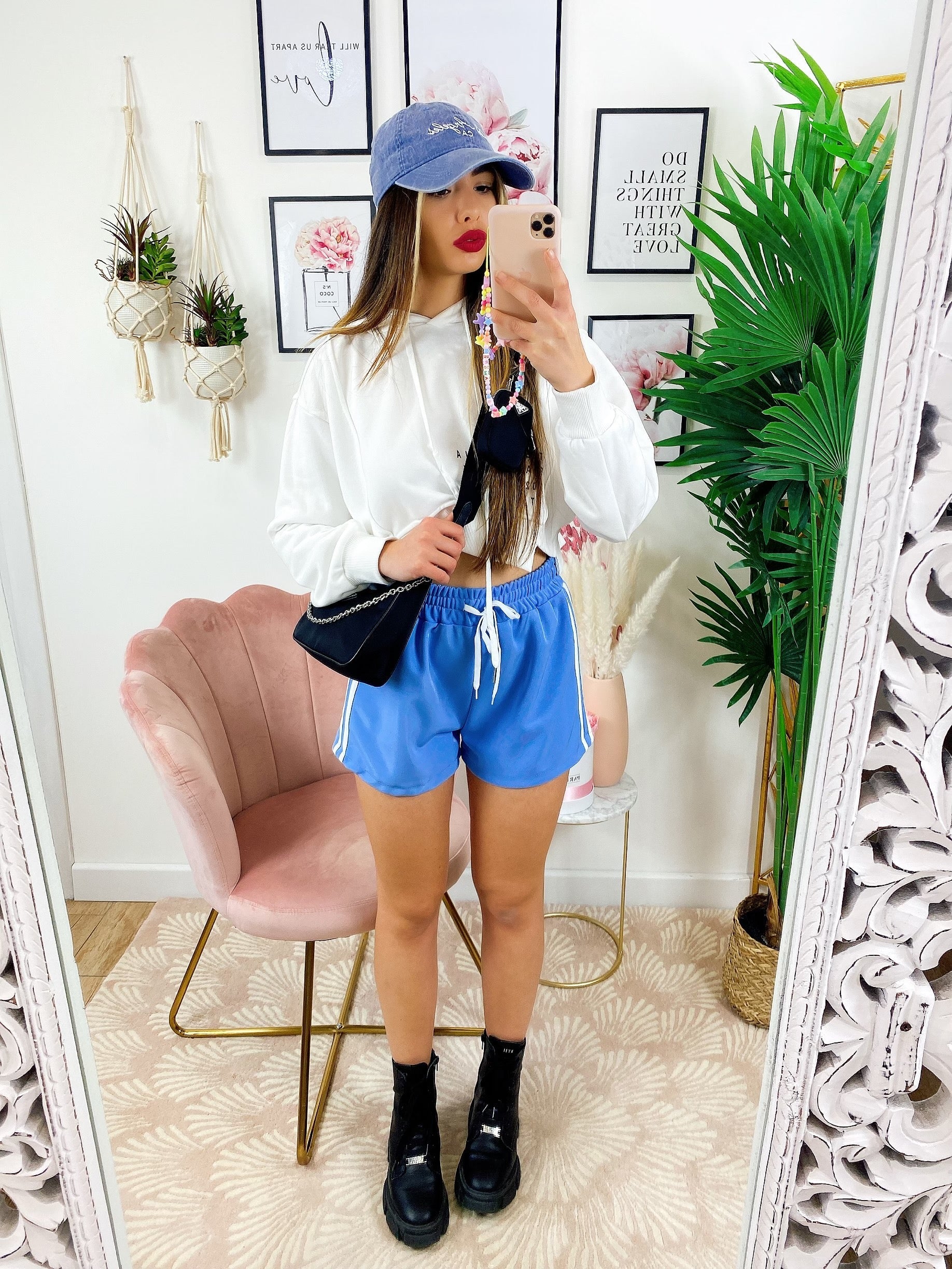 Short sportivo con righe