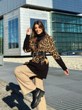 Cardigan animalier