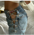 Jeans con catene